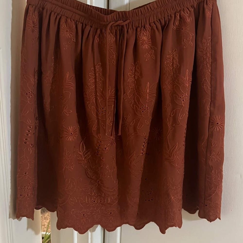 Loft Embroidered Skirt